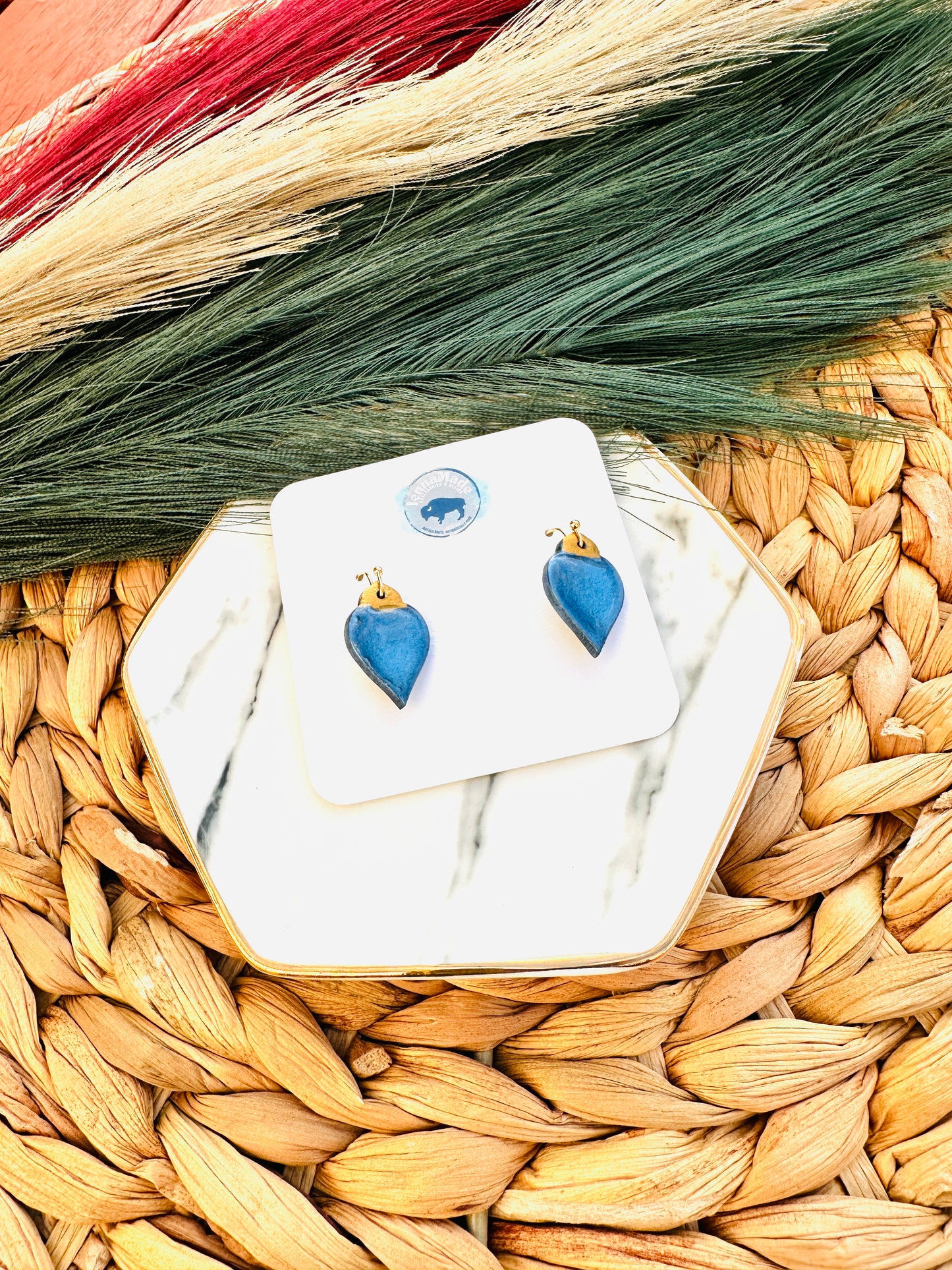 Frosted Ornament Drop Earrings