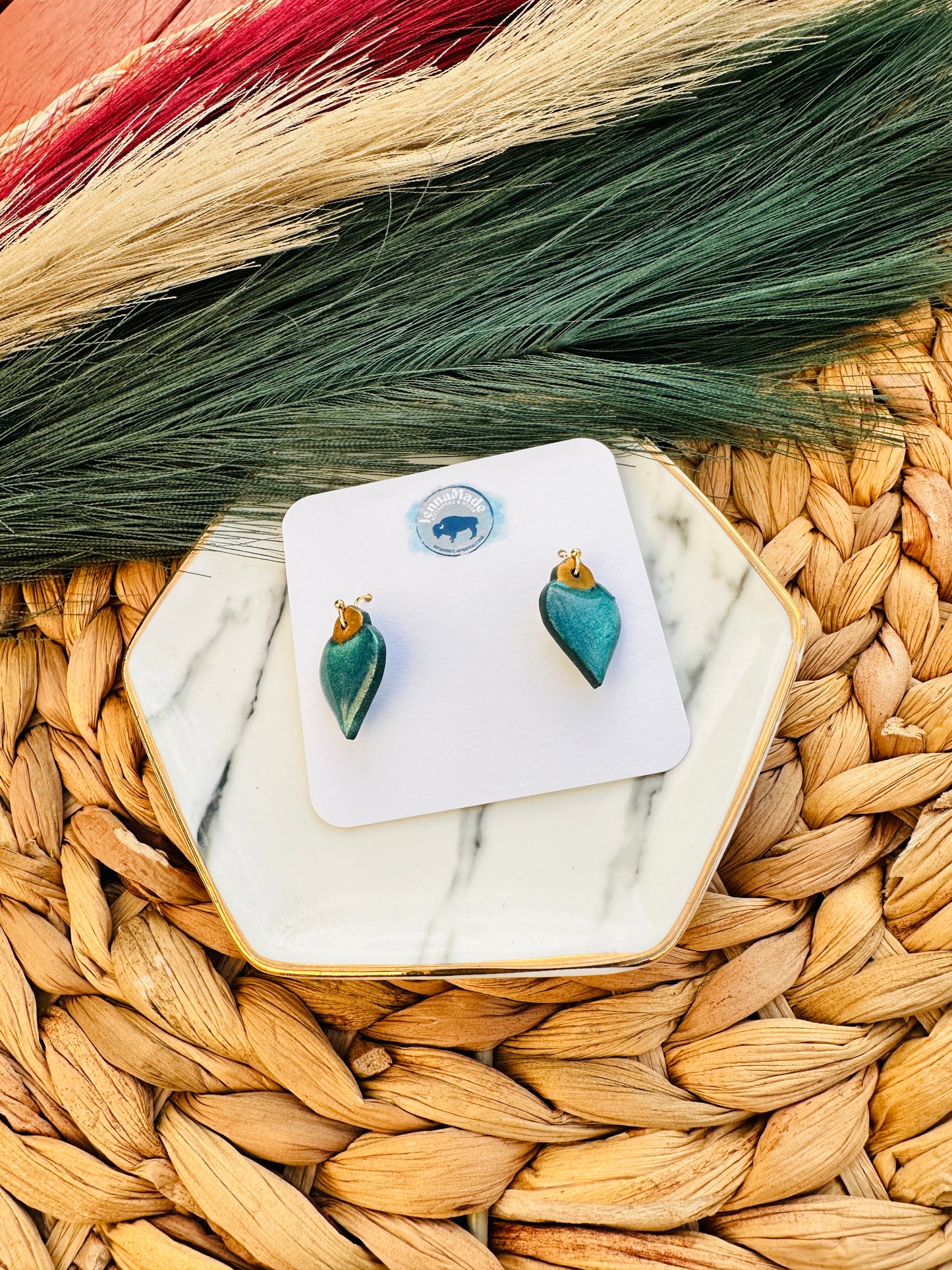 Frosted Ornament Drop Earrings