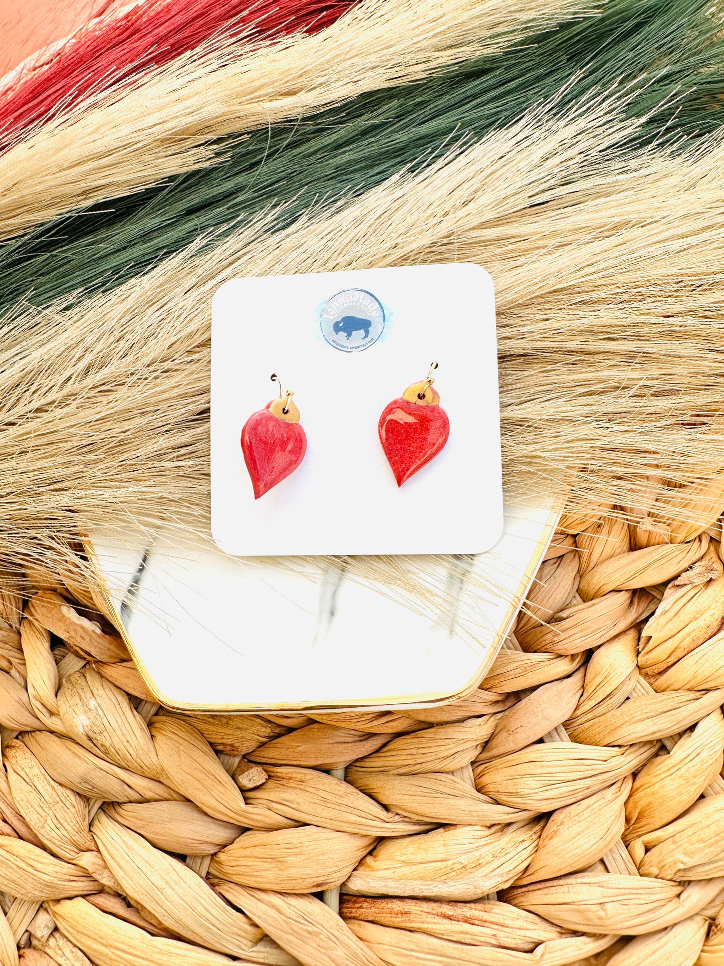 Frosted Ornament Drop Earrings