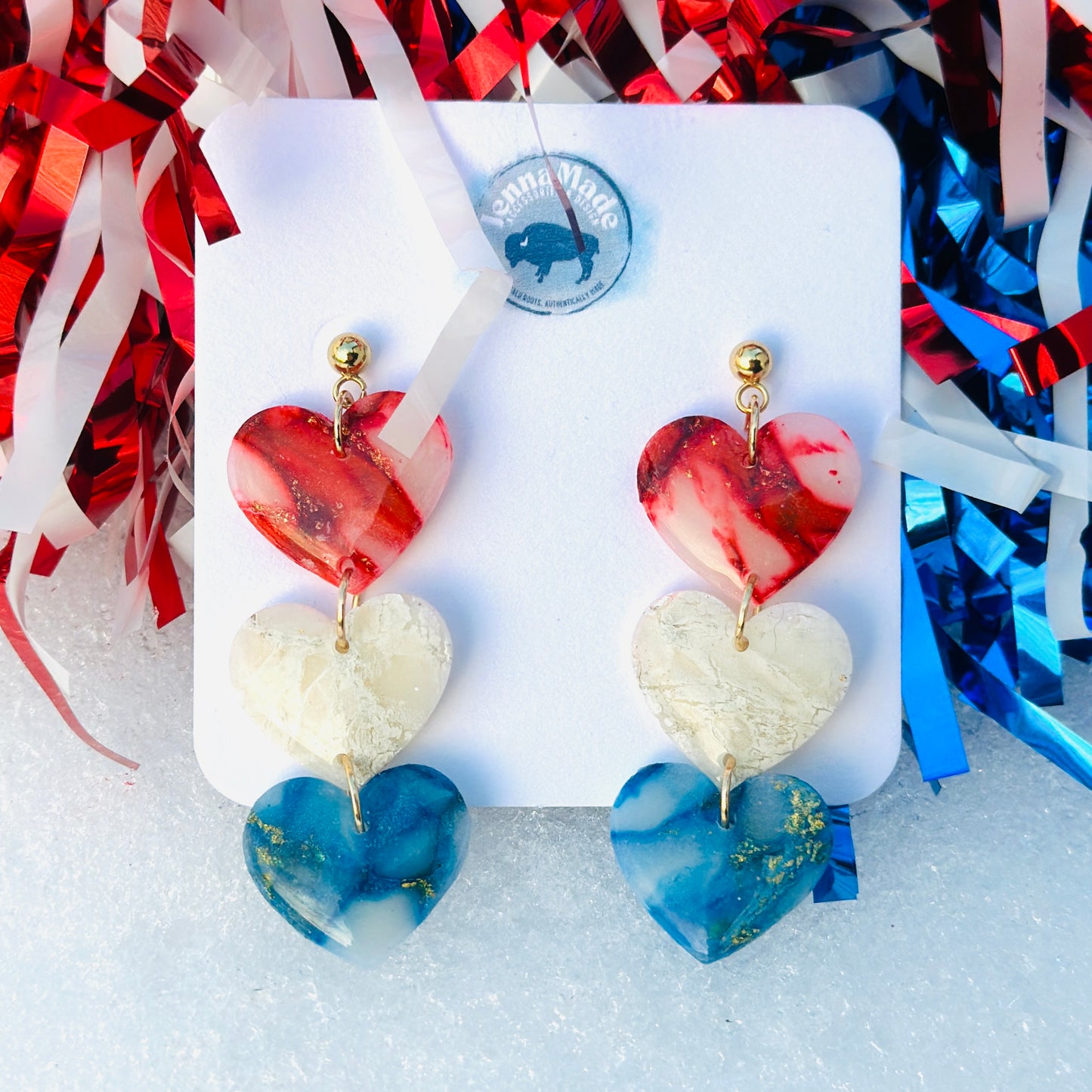 Buffalo Faux Stone Hearts