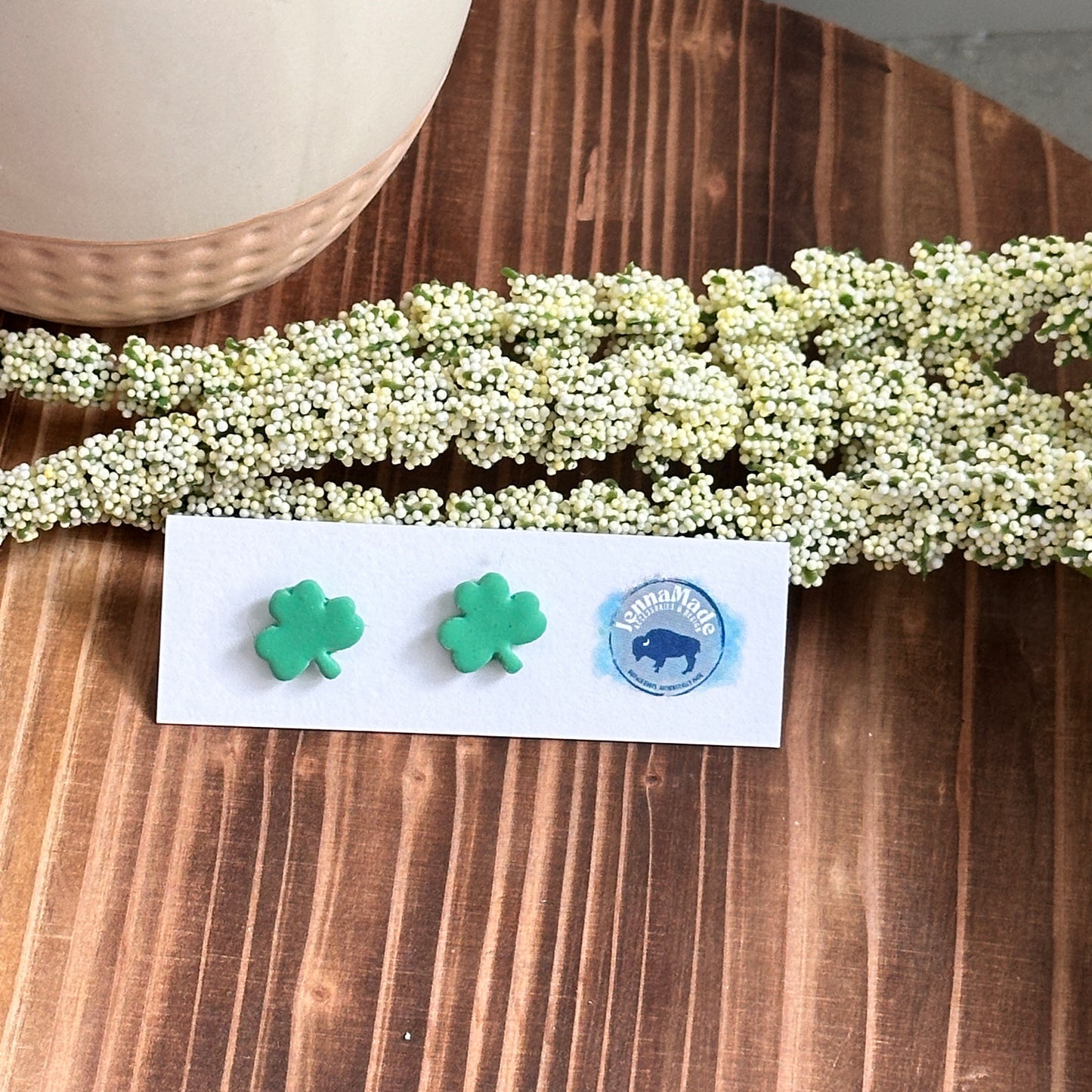 Shamrock Stud Earrings