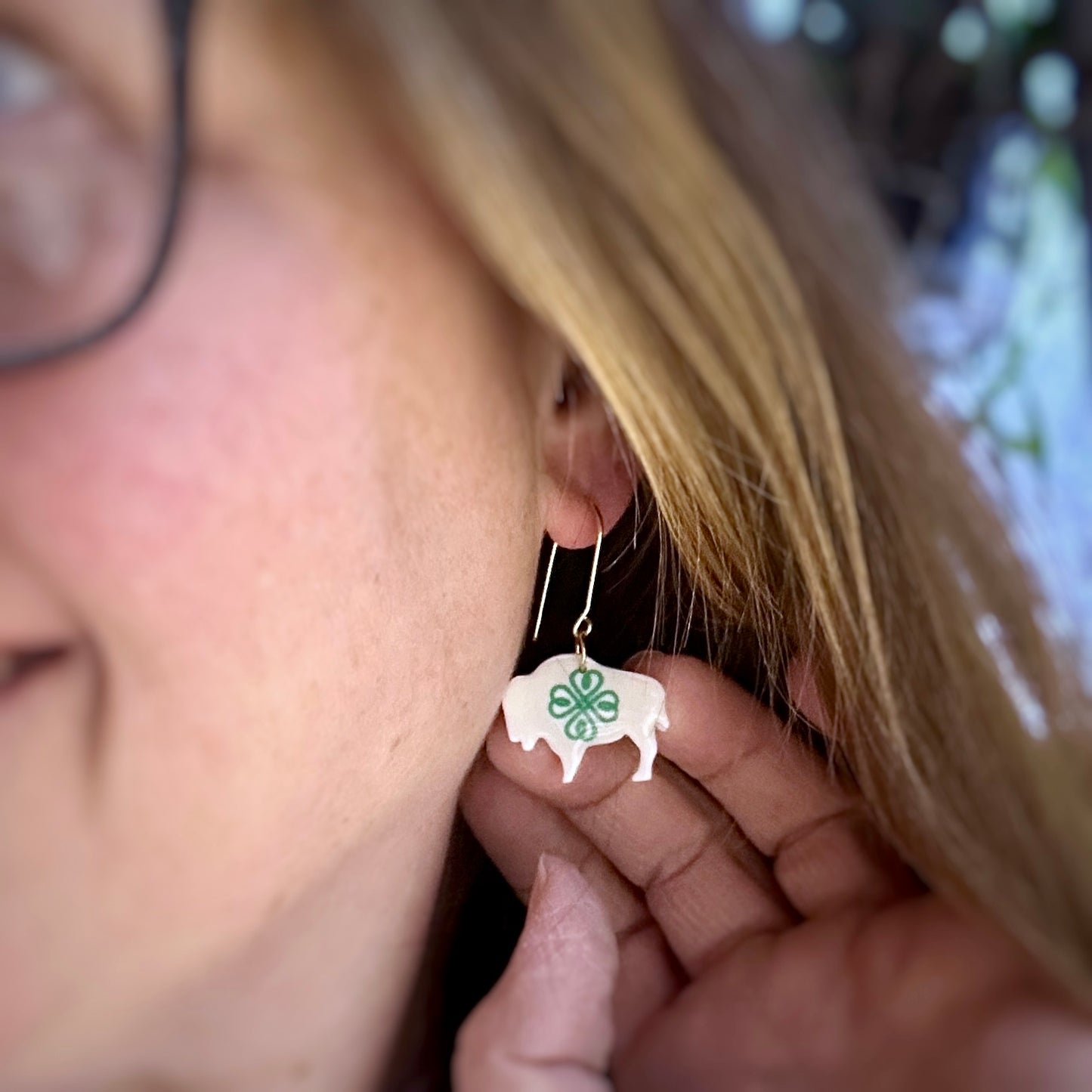 PRE-ORDER Celtic Buffalo Bison Studs or Dangles