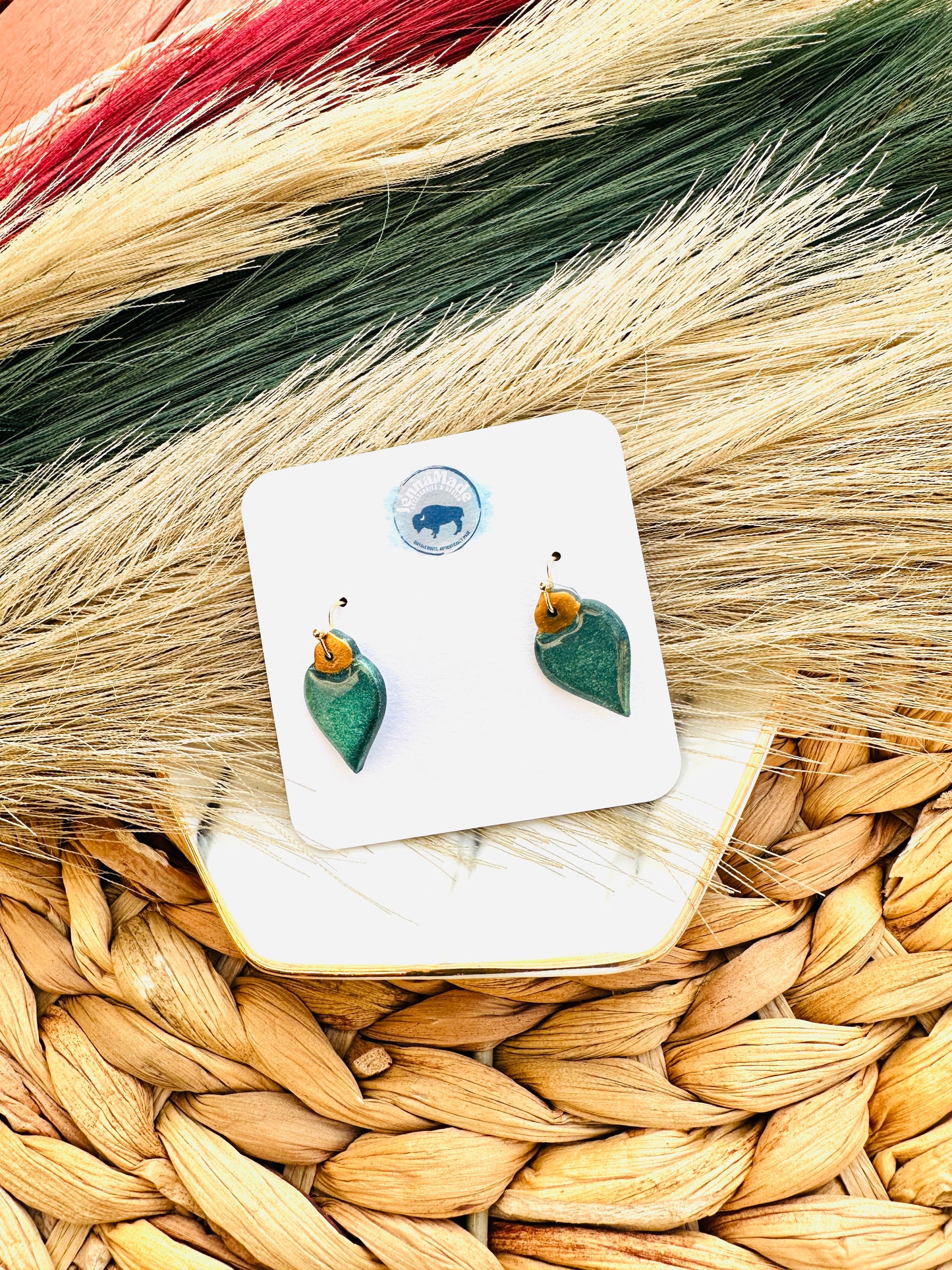 Frosted Ornament Drop Earrings