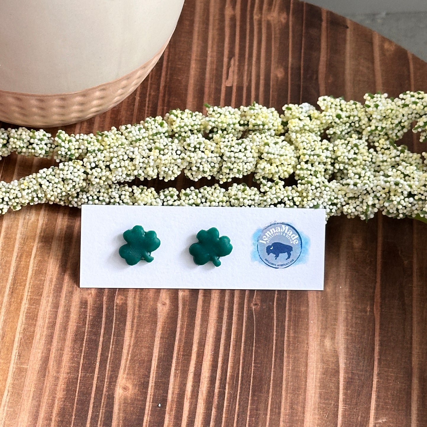 Shamrock Stud Earrings